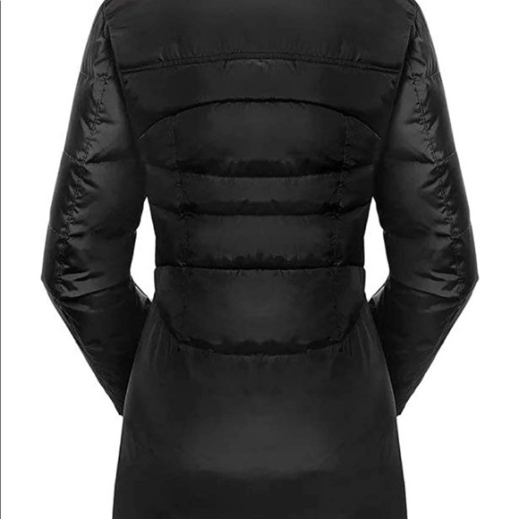 NWT Down Coat With Fur Hood With 90% Down Parka Puffer Jacket - Picture 2 of 4